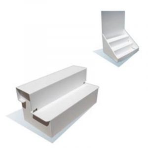 Option présentoir escalier 3 niveaux pour BAC A4h