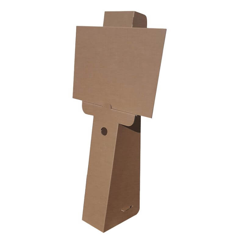 Chevalet d’exposition en carton écoresponsable