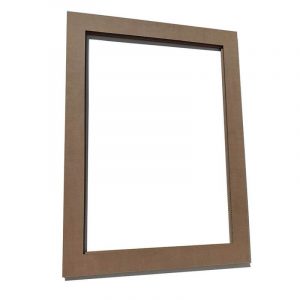 Aperçu de la structure intérieure du cadre en carton 50x70 Raisin. Un encadrement en carton robuste et écologique pour vos illustrations, affiches ou travaux d’art.