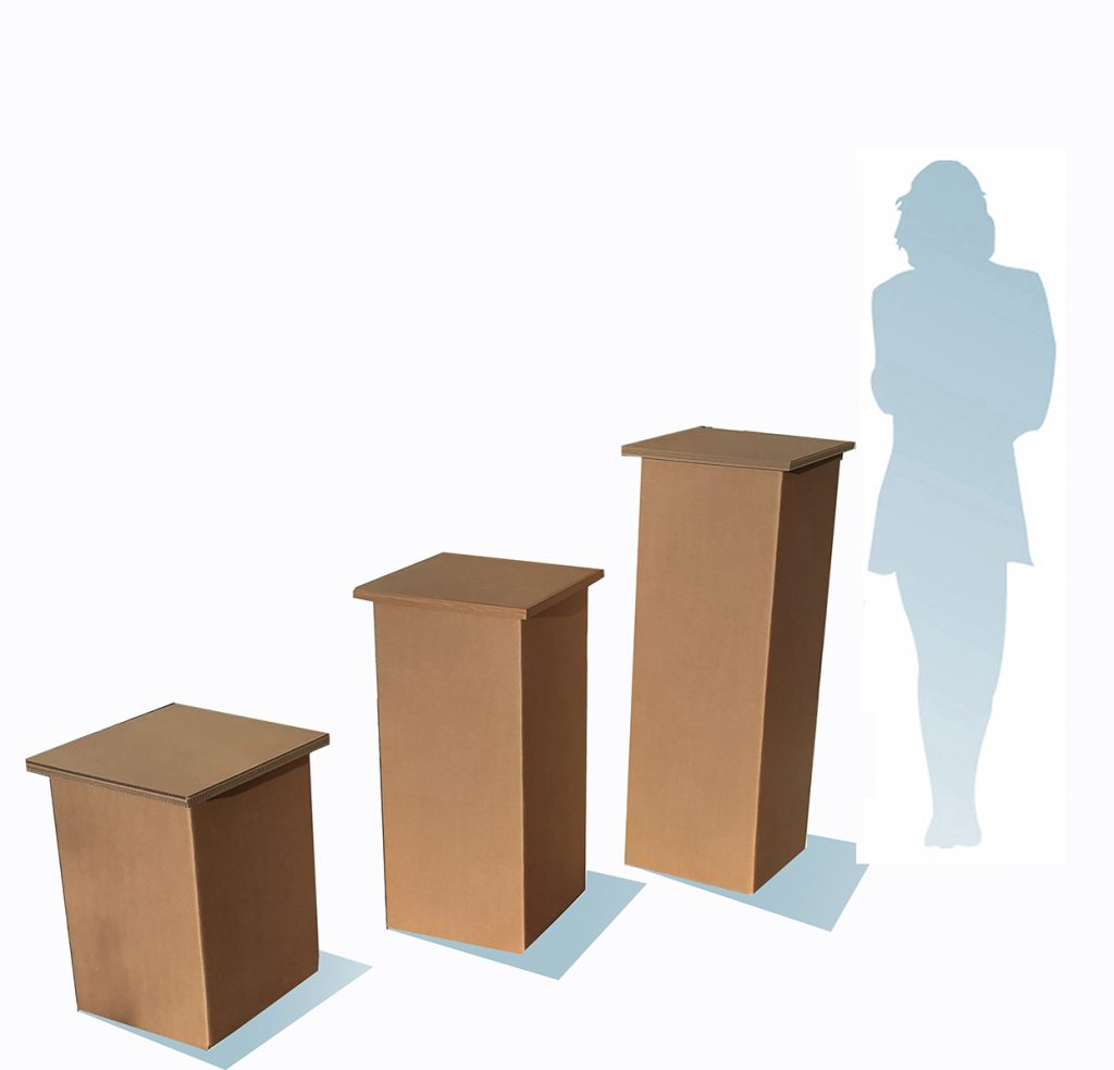 Ensemble socles carton